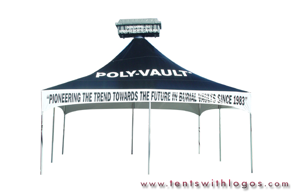 20 x 20 Tent in Motion - Poly Vault